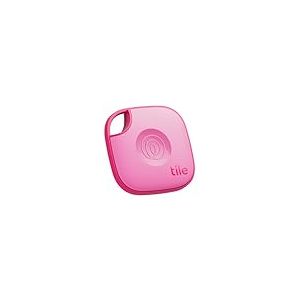 Tile by Life360 Mate (2024) - Tracker Bluetooth, détecteur de clés et localisateur d'objets pour clés, Sacs & Autres. Détecteur de téléphone. Compatible avec iOS & Android. Lot de 1 (Pink Punch)