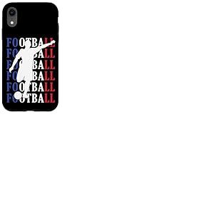 Foot Football Footballeur Joueur de Foot garçon Enfant Retro Coque pour iPhone XR