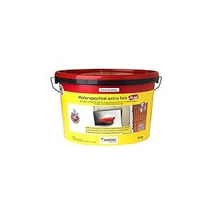 WEBER Spatule à peintre extra fine « to go » 15 kg – très économique, très blanc, haute résistance à la surface | pour l'intérieur | Spatule de plâtre de remplissage