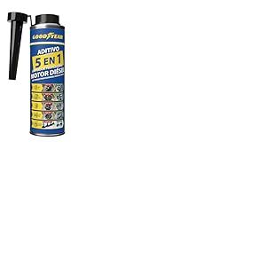 Goodyear Additif de Nettoyage 5 en 1 pour Moteur Diesel Professionnel 300ml | Nettoyant Complet pour Les injecteurs, Le Turbo, Le DPF, la vanne EGR et l'admission.