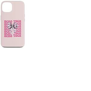 Echo Tech Technicienne en échocardiographie Fille Coquette Bow Rose Coque pour iPhone 13