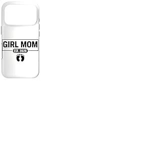 Girl Mom Est 2026 Futute Mommy 2026 Maman Future Fille Coque pour iPhone 17 Pro