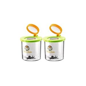 HABA Gobelet Loupe Insectes &ndash; Jeu de Plein air pour Enfants d&egrave;s 5 Ans &ndash; Observation Nature avec Facteur d'Agrandissement 4X &ndash; Mat&eacute;riel Robuste - 1005241001 (Lot de 2)