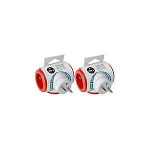 Zenitech Triplite 3x16A rotative Rouge - Watt and co (Lot de 2)