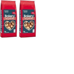 Mera Bakery Meaty Rolls Mix - Mélange de Friandises Fourrées à la Viande pour Chien - pour Entraînement ou Collation - Ingrédients Naturels - Biscuits Délicatement Cuits au Four (1 kg) (Lot de 2)