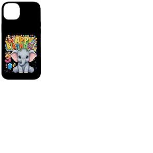 C'est Mon Anniversaire Elephant Kids 3 Ans Fille Coque pour iPhone 14 Plus