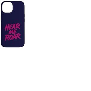 Hear Me Roar Brosse rétro Motif Chat Sauvage Rose Coque pour iPhone 14