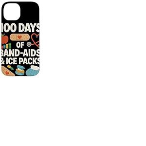 100 Days of Band Aids and Ice Packs Infirmi&egrave;re Scolaire Coque pour iPhone 14