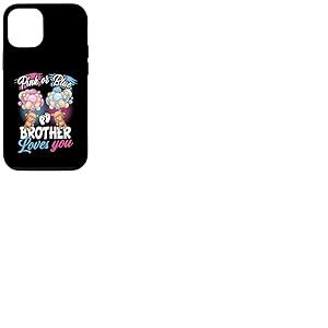 Ours Rose ou Bleu Brother Loves You Gender Reveal Coque pour iPhone 12/12 Pro