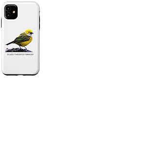 Chemise d'oiseau Tangara &agrave; Gorge argent&eacute;e Ornithologie Coque pour iPhone 11