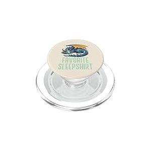 Chemise de Nuit Dragon Sleeping Favorite dr&ocirc;le pour Hommes, Femmes et Enfants PopSockets PopGrip pour MagSafe