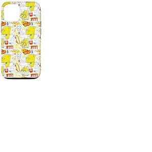Coque pour iPhone 13 The Simpsons Bart Simpson Bad News Carnet de notes Doodles