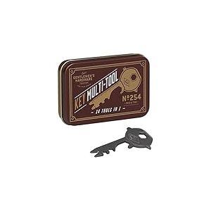 Gentleman's Hardware Clé multifonction 14 en 1, marron, 3,2 x 6,2 x 0,2 cm