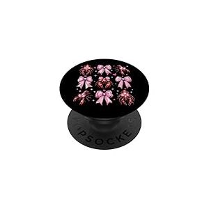 Écrevisse écrevisse, Fille, Coquette, nœud Rose, Maman PopSockets PopGrip Adhésif