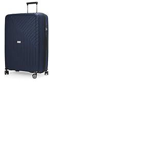 Hauptstadtkoffer TXL - Valise Rigide de Taille Moyenne, TSA, 4 roulettes, Valise, Trolley, Valise &agrave; roulettes, Valise de Voyage, Extra L&Eacute;G&Egrave;RE, Extension de Volume, 66 cm, 73 litres, Bleu fonc&eacute;