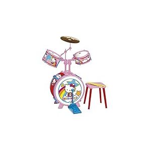 Reig/hellokitty - 1491 - Batterie - 3 Eléments Avec Siege - Hello Kitty