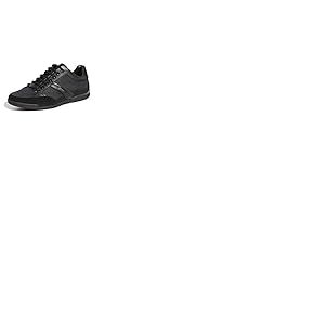 Hugo Boss Homme Saturn Baskets Basses à Profil Bas, Noir, 44.5 EU