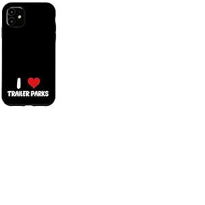 I Love Trailer Parks - Remorque Maison Simple Large Double Large Coque pour iPhone 11