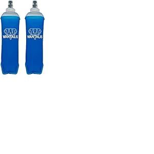 Flasque de running 500ml souple pour sac d&rsquo;hydratation | Gourde avec valve de s&eacute;curit&eacute; &agrave; mordre| Profil ergonomique | Sans BPA (Lot de 2)