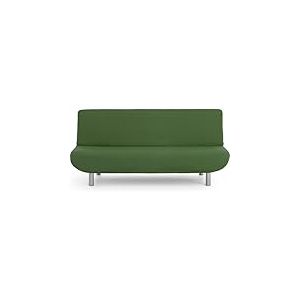 ECOMMERC3 Housse de canapé 3 Places clic clac Universelle et Polyvalente - Couleur Verte - Protecteur Facile à Placer pour Dossier, siège et accoudoirs, Vert