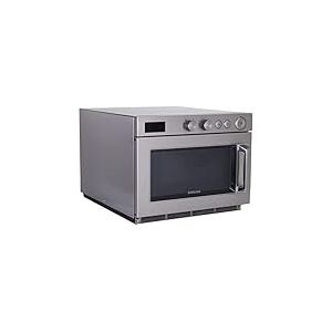Saro - Samsung MJ2651 Four &agrave; Micro-Ondes pour la Restauration, 26 l, 1 500 W, 5 Niveaux de Puissance, Inox/C&eacute;ramique, Bouton Rotatif, Affichage Num&eacute;rique de l'Heure, Empilable, 230 V