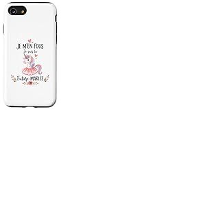 Licorne Team Mari&eacute;e Je M'en Fous Je suis La Future Mari&eacute;e Coque pour iPhone SE (2020) / 7/8
