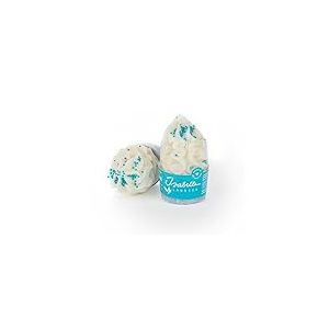 Isabelle Laurier - Bombe de bain hydratante Cupcake pour jeune Fille - Senteur Océan - 98% d'ingrédients Naturels - Enrichi avec du beurre de Cacao et de Karité