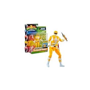 Power Rangers - Auto-Morphin, Figurine articulée 2-en-1, 15 cm, Ranger Jaune - Trini Kwan, pour Les Enfants dès 4 Ans, PWG071