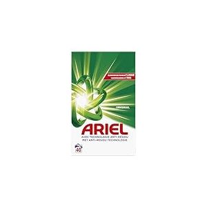 Ariel Lessive Poudre Dissolution Rapide 2.2kg, 40 Lavages, Original, Avec technologie anti-résidu, élimine les taches en 1 seul lavage
