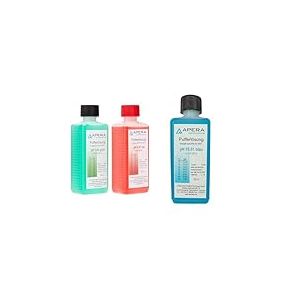 Apera Instruments Kit de solution d'étalonnage pH 4.01/7.00 250 ml & Solution d'étalonnage pH 10.01 250 ml