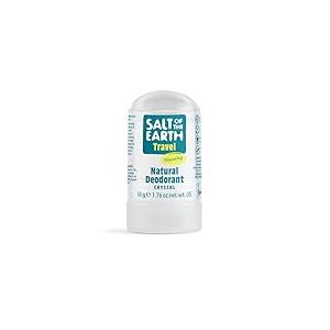 Salt of the Earth - Déodorant naturel en cristal - Sans parfum, végétalien, protection longue durée, approuvé par le lapin sautant - Non parfumé - 50 g