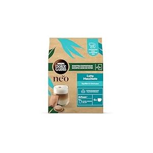 NEO Latte Macchiato par NESCAFÉ® Dolce Gusto® - 30 Dosettes de café et 30 sachets de lait (5 boîtes de 6 dosettes et 6 sachets) - Compatibles uniquement avec les machines à café NESCAFÉ Dolce Gusto NE