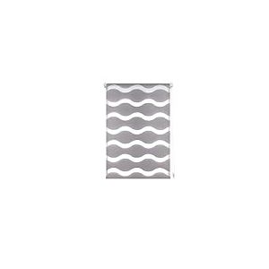 Decorblind Store enrouleur de nuit et jour double couche sans outils et sans perçage Taille : 52 x 150 cm Largeur x Longue/Mesure Tissu Store : 49 x 145 cm - Store enrouleur couleur argent, stores pour fenêtres