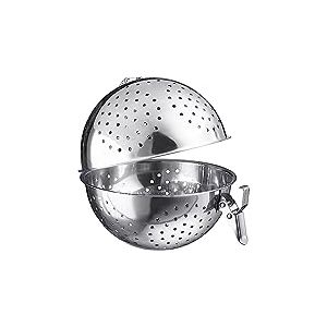 Westmark Boule de riz &ndash; Passoire pratique pour la cuisson du riz, id&eacute;ale pour faire des sushis, du jasmin ou du riz basmati, &eacute;galement comme passoire &agrave; &eacute;pices &ndash; Acier inoxydable, 1 litre