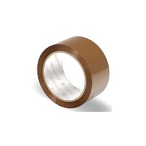 OFITURIA Ruban Adh&eacute;sif pour Emballage, Ruban Marron, Ruban pour Emballage de Cartons D&eacute;m&eacute;nagement et Envois, Ruban Adh&eacute;sif pour Emballer, Bande Adh&eacute;sive S&eacute;curis&eacute;e, R&eacute;sistante (38mmx66m, 1 rouleau)