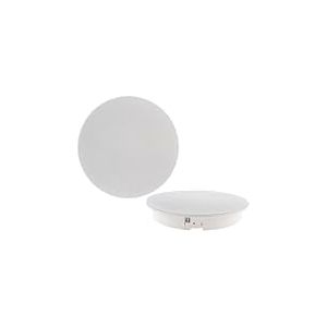 ChiliTec Haut-Parleur encastrable pour Plafond Mural - 2 Voies - 120 W - Rond - Diamètre : 255 mm - Profondeur : 34 mm - Haut-Parleur pour HiFi, Home cinéma, Cuisine, Salon - Blanc