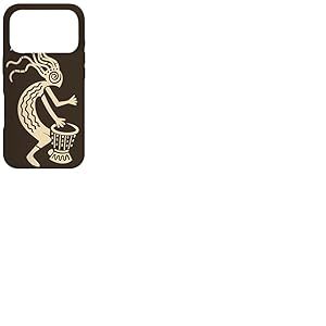 Kokopelli avec Symbole de Dieu Tambour de Joie et de fertilit&eacute; Coque pour iPhone 17 Pro