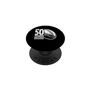 Joueur de Rugby 50e Anniversaire Homme Femme 50 Ans PopSockets PopGrip Adh&eacute;sif