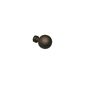 Gardinia Embouts de Tringle à Rails Rideau, 2 x Épingles d'extrémité cylindriques cycliques, Série Windsor, Métal, Acier Inoxydable, Ø 25 mm