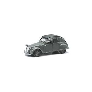 New Ray - 50893 - Véhicule Miniature - Voiture - Citroën 2 CV 1952 Die Cast Roues Libres, Gris