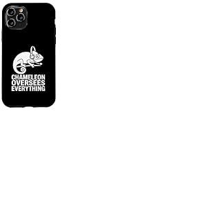 Chameleon Supervise Tout dr&ocirc;le l&eacute;zard d'&eacute;coute Coque pour iPhone 11 Pro