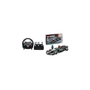Logitech G G29 Driving Force Volant de course et pédales pour PS5, PS4, PC & Mac + LEGO Speed Champions F1 Mercedes-AMG W15 - Jeu de Construction avec véhicule de Course & Minifigurine