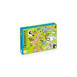 Djeco DJ05153 Jeux de cartes Zanimatch - Multicolore - Version Espagnole