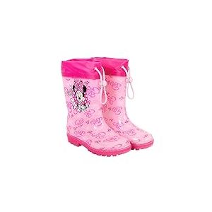 Bottes de Pluie Enfant Minnie Mouse - Chaussure Fillette Impérmeables - Disney Boots Fille (Rose, Système Taille Chaussures EU, Enfant de 2 à 5 ans, Numérique (intervalle), Moyen, 22, 23)
