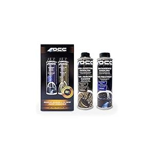 OCC MOTOR SPORT Pack Traitement d'Essence + Nettoyant Professionnel pour Injecteurs Essence - Additif pour Voitures et Motos