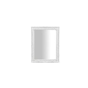 Biscottini Miroir Mural Vintage L37xPR5xH47,5 cm Made in Italy - Miroir Shabby Blanc Antique - Miroir Mural de Salle de Bain - Miroir Mural