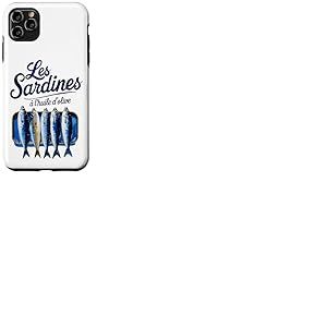 Sardines en conserve à l'huile d'olive Les Sardines à l'huile d'olive Coque pour iPhone 11 Pro Max