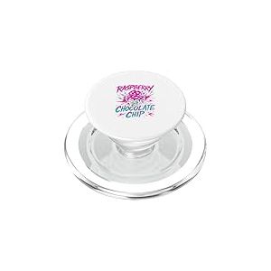 Glace rétro aux pépites de chocolat frambo PopSockets PopGrip pour MagSafe