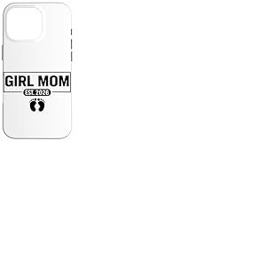 Girl Mom Est 2026 Futute Mommy 2026 Maman Future Fille Coque pour iPhone 16 Pro