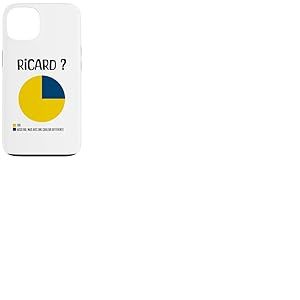 Coque pour iPhone 13 Humour Homme Ricard Cadeau Apero Pastis Humour Alcool